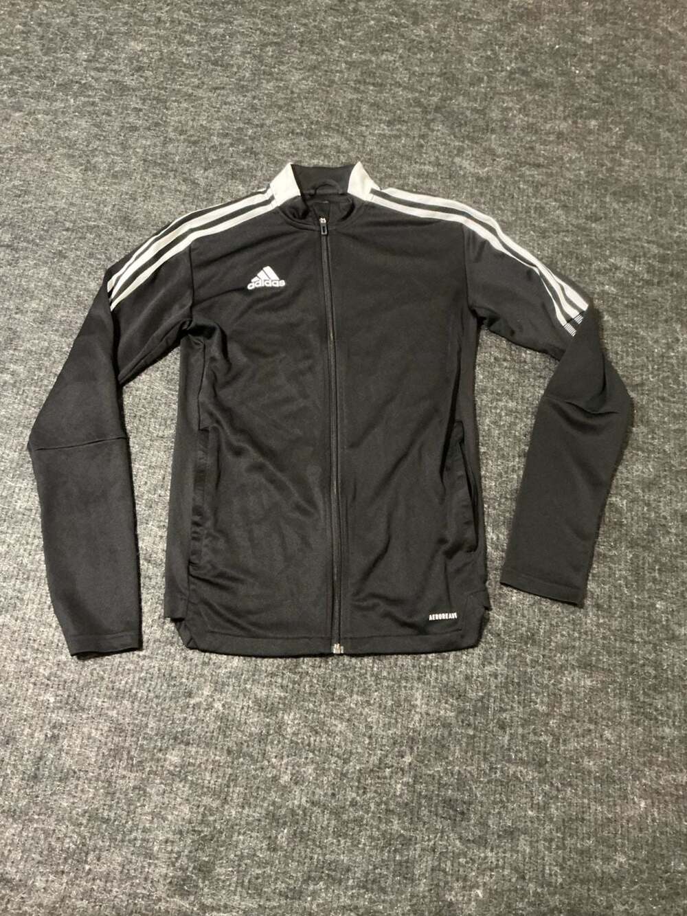 Adidas Tiro 21 Track Jacket Set Womens Size XS Black White Full Zip Aeroready